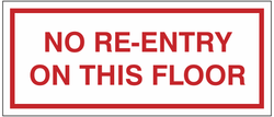 No Re-entry on this floor.